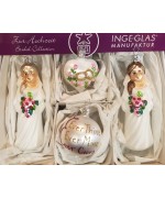 Inge Glas "Ever Ours" Bridal Collection Glass Ornament 4 Piece Set - TEMPORARILY OUT OF STOCK